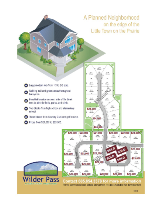 Wilder Pass Residential Lots
