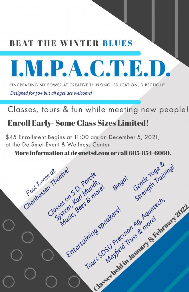 Get signed up for the popular IMPACTED classes
